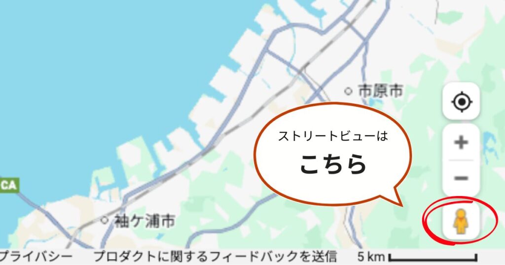 GoogleMAP引用:ストリートビューボタンの紹介
