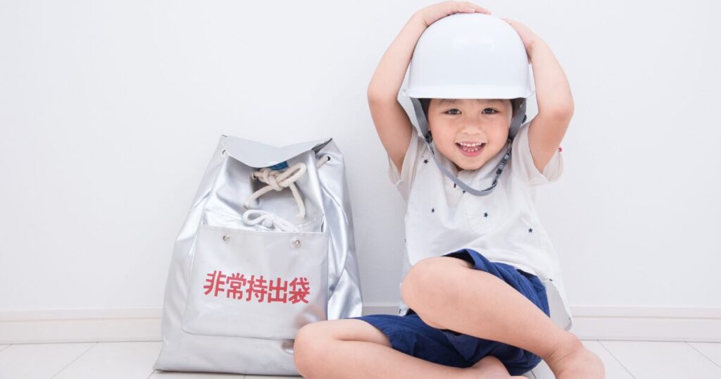 子どもの安全を守る防災の写真