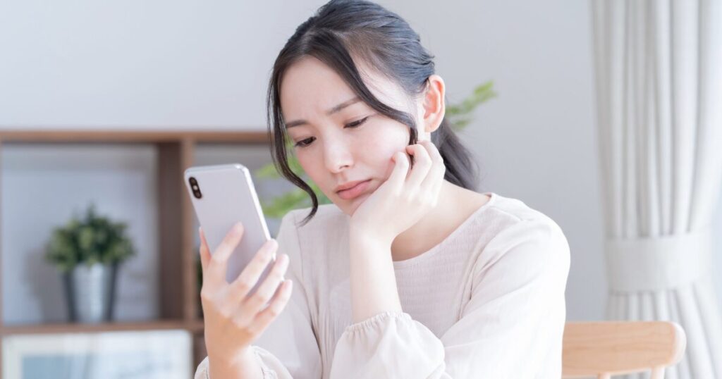 不安な女性